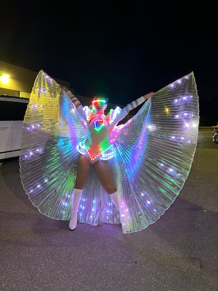 Cuban cabaret dancers in a Fusion Rhythm show